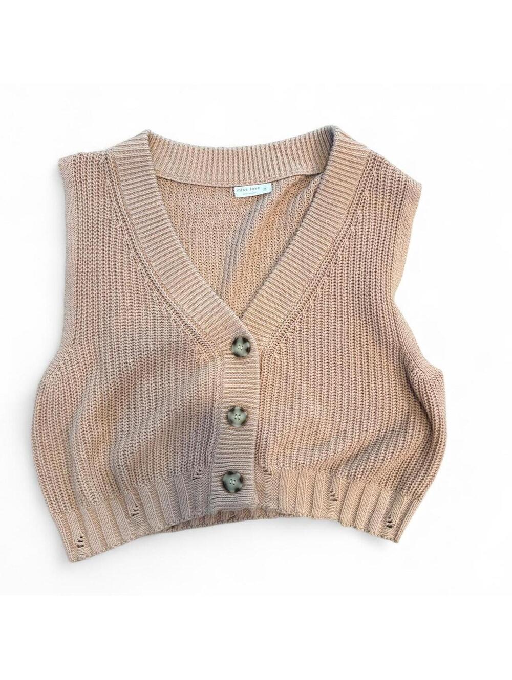 Cropped Sweater Vest